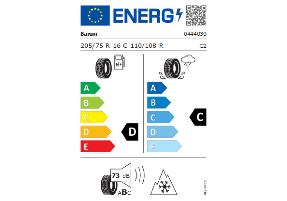 BARUM 205/75R16 SNOVANIS 2 110/108R TL