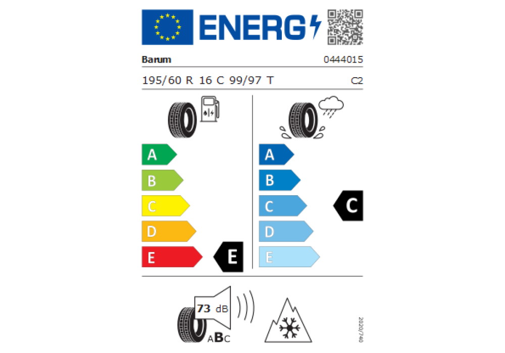 BARUM 195/60R16 SNOVANIS 2 99/97T TL