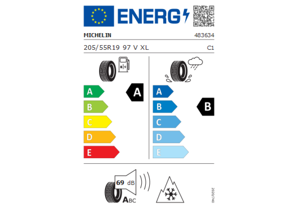 MICHELIN 205/55R19 CROSSCLIMATE 2 97V S1 M+S 3PMSF XL