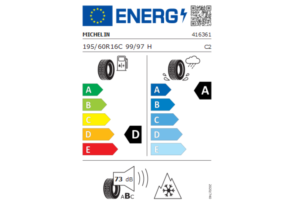MICHELIN 195/60R16 AGILIS CROSSCLIMATE 99H