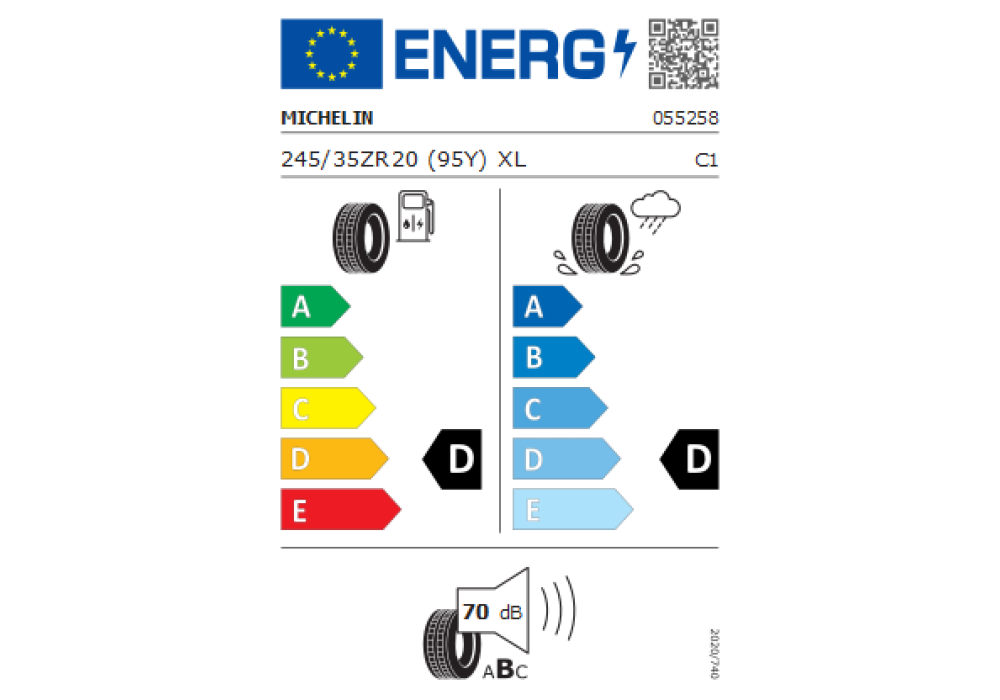 MICHELIN 245/35R20 PILOT SPORT 95Y CONNECT XL