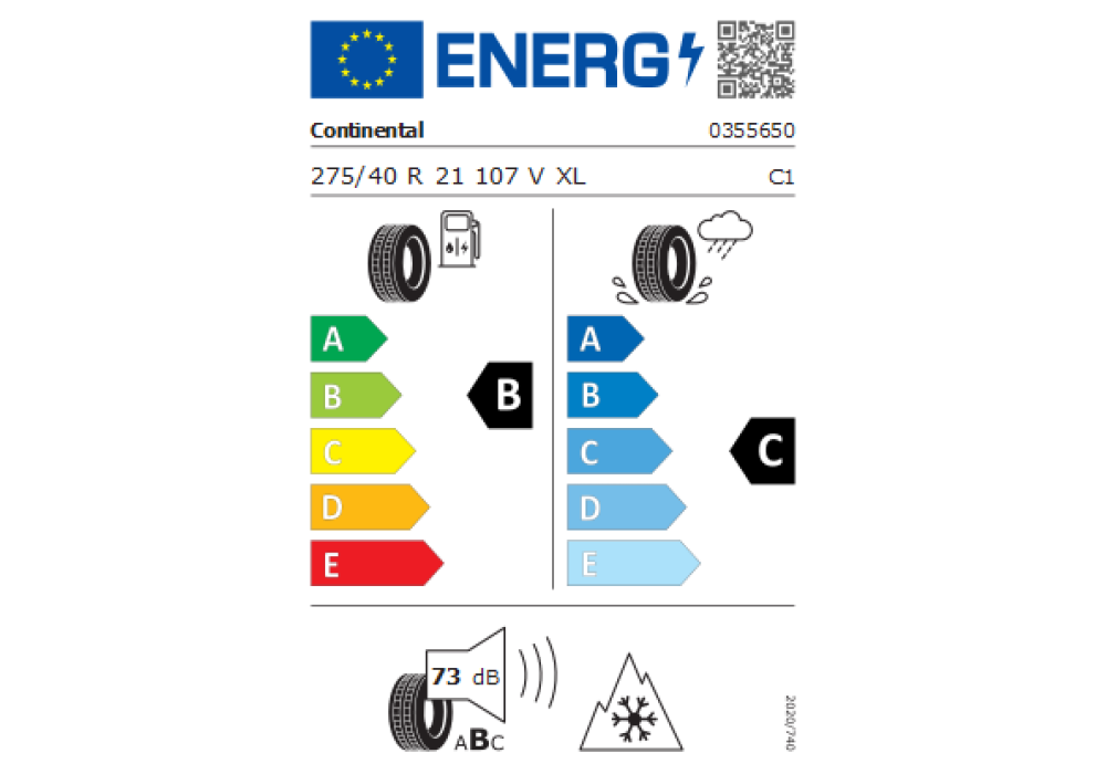 CONTINENTAL 275/40R21 CONTI WINTER CONTACT TS860 S 107V XL FR TL