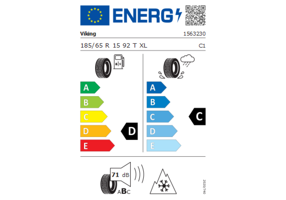 VIKING 185/65R15 WINTECH 92T XL TL