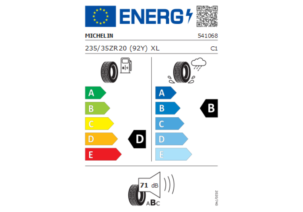 MICHELIN 235/35R20 PILOT SPORT 4 S 92Y N0 XL MICHELIN 235/35R20 PILOT SPORT 4 S 92Y N0 XL