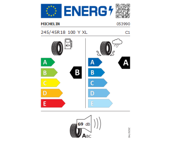 MICHELIN 245/45R18 PRIMACY 3 100Y GRNX MO XL