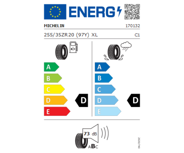 MICHELIN 255/35R20 PILOT SPORT 97Y PORSCHE N0 CONNECT XL