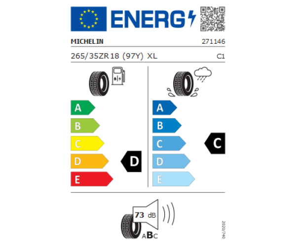 MICHELIN 265/35R18 PILOT SPORT CUP 2 97Y CONNECT XL